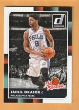 Jahlil Okafor Philadelphia 76ers 2015-16 Donruss The Rookies #38 Duke Blue Devil
