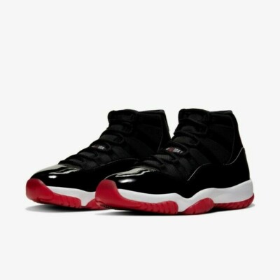 🔥NIKE AIR JORDAN 11 XI BRED - RETRO black/red size EU 45 - US 11