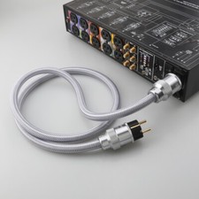 OFC HiFi Audio Power Cable US EU UK Schuko AC Gaming PC Main Supply Cord