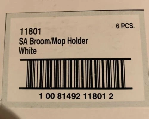 InterDesign (Juego de 6) Soporte para escoba/fregona, blanco Foto 2 de 3