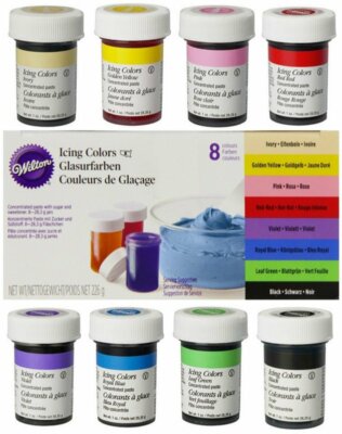 Wilton Glasurfarben / Spar-Set 8 x 28 g