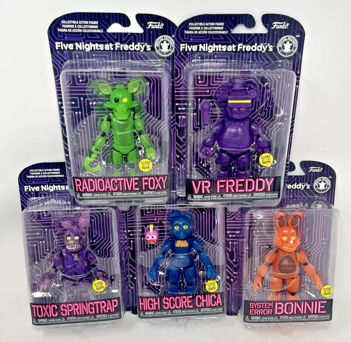 Funko FNAF Five Nights at Freddy's AR: Special Delivery Action Figures Set of  5