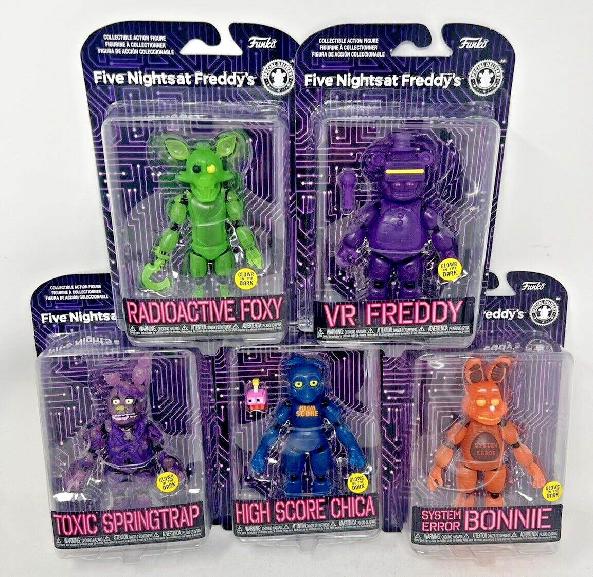 Funko FNAF Five Nights at Freddy's AR: Special Delivery Action Figures Set  of 5