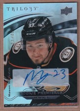 2021-22 Upper Deck Trilogy Autographs #80 Mason McTavish RC /25 - Anaheim Ducks
