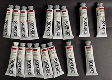 Golden Heavy Body Acrylic Paint Warms & Reds Lot of 17 2oz tubes