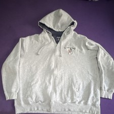 Disney Disneyland 1955 Mickey Mouse Gray Zip-Up Hoodie Sweatshirt XXL