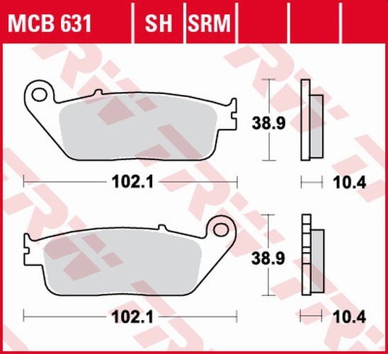 Plaquettes de frein arriere Honda ST 1100 Pan Europeen haute densite