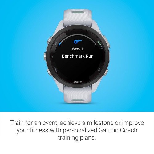 Garmin Forerunner 265S Running Smartwatch, Colorful AMOLED Display, Whitestone - Picture 5 of 6