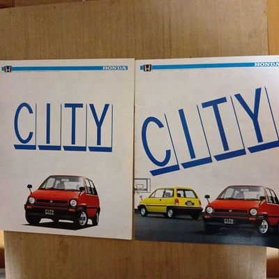 #ad Honda CITY 1980s Red Brochure 2 Volume Set with Price List $82.84