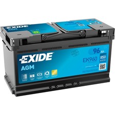 Exide EK960 AGM Batterie 96Ah 12V 850A Start Stopp Autobatterie statt 95Ah EK950