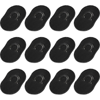 Boao 12 Packs Hand Combs Pocket Brush Finger Palm Combs for Men Portable Soft Po