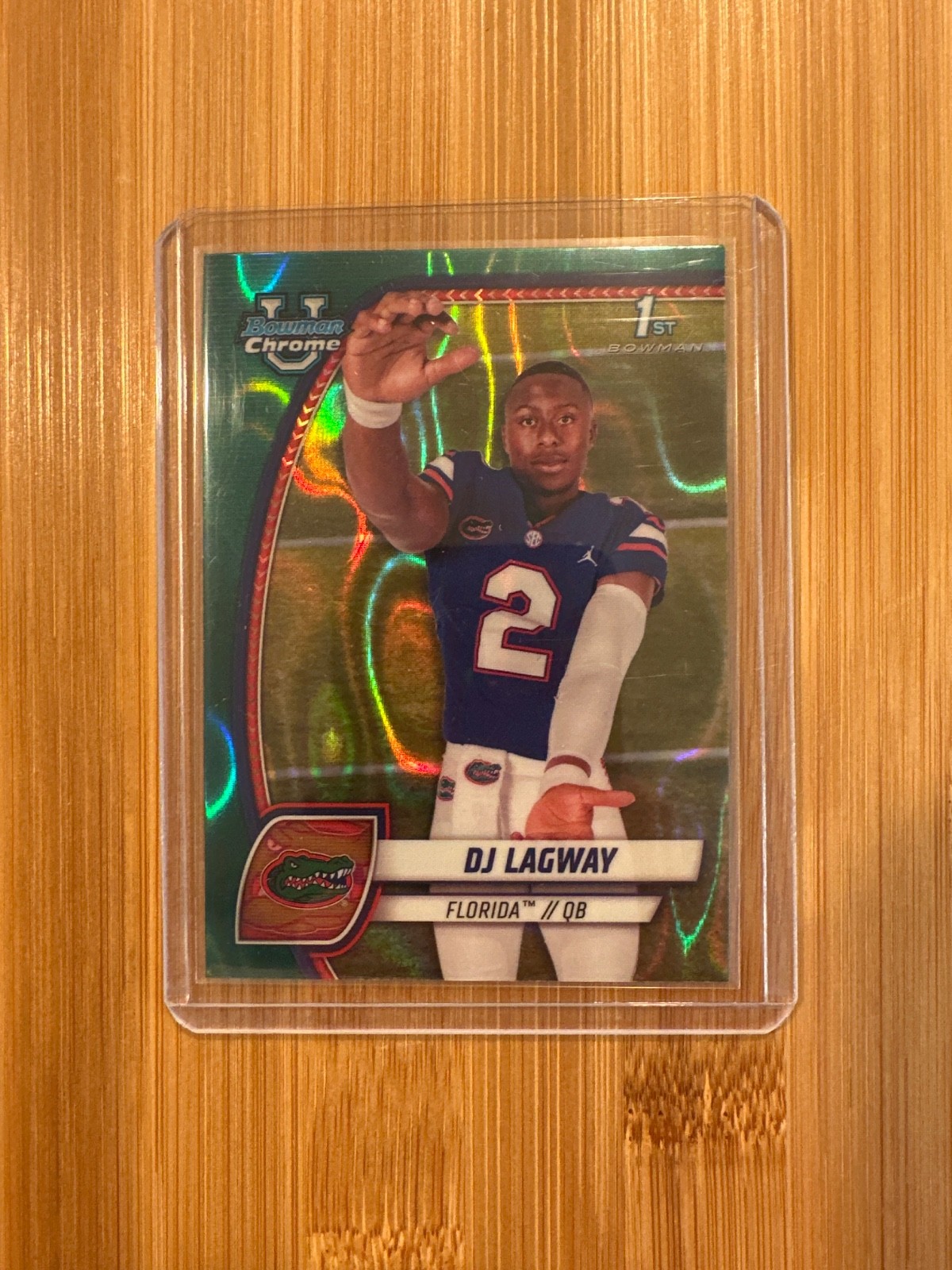 2024 Bowman University Chrome - DJ Lagway #63 Teal Lava Refractor (RC)