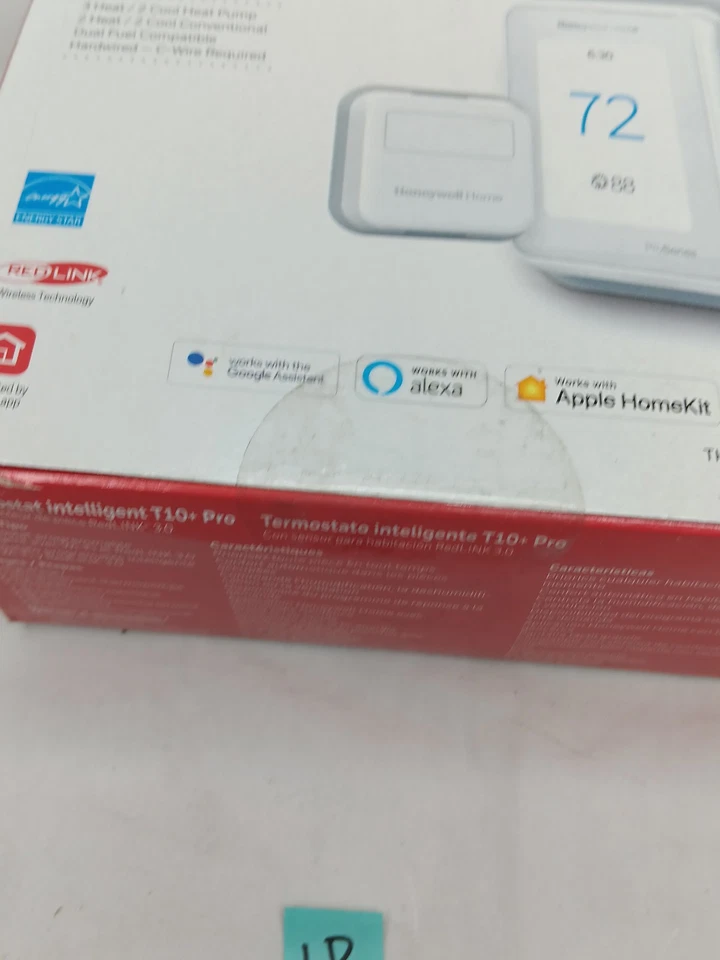Honeywell home T10+ Pro Smart Thermostat Kit Red Link 3.0 Sensor THX321WFS3001W - Image 3 of 4