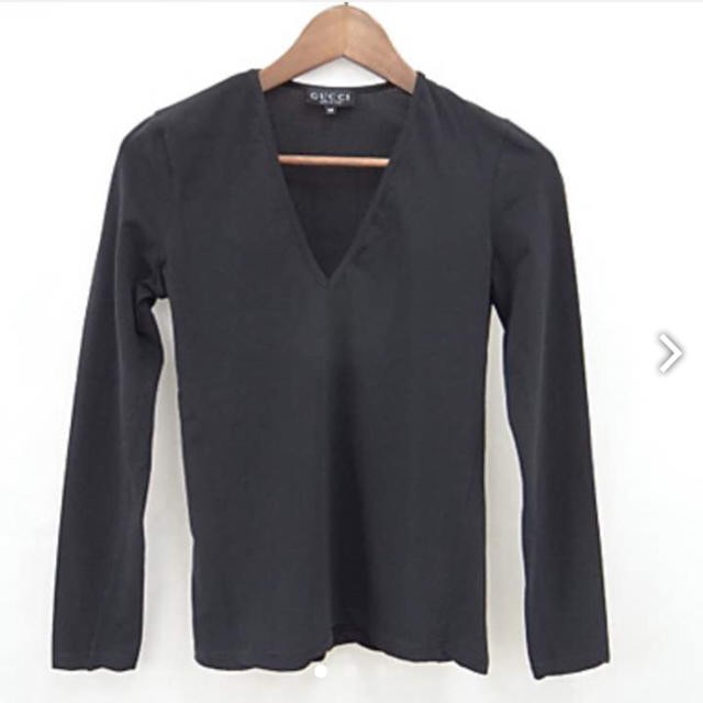 Gucci Black Foxy Long Sleeve Cut & Sew Size M Ships from Japan