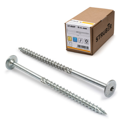 STRÜBER Tellerkopfschrauben Holzschrauben Konstruktionsschrauben Torx-BIT GRATIS