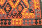 8X13 MAGNIFICENT MINT HAND KNOTTED VEGETABLE DYE DOUBLE SIDED SHIRAZI KILIM RUG — photo 8