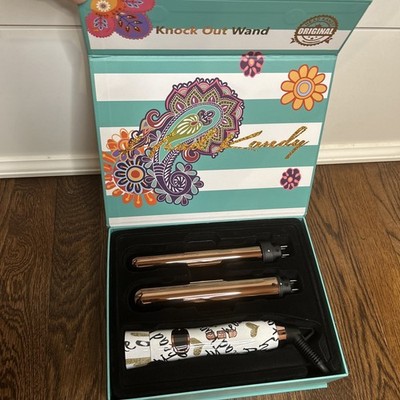 HEAD KANDY CURLING WAND KNOCK OUT WAND WITH INTERCHANGEABLE WAND SET
