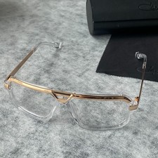 Cazal Tinted Glasses Gold Lenses Unisex Eyewear case Clear