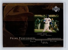 2000 Upper Deck - Prime Performers #PP9 Sammy Sosa Chicago Cubs Baseball Card