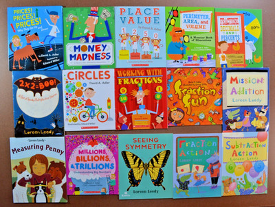 Lot of 15 Math Picture Books by Loreen Leedy and David A. Adler ...