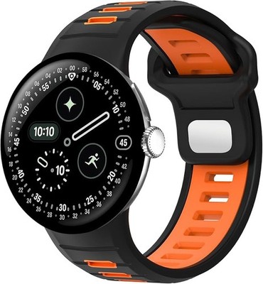 Sport Silicone Strap Compatible with Google Pixel Watch 4/3 45mm Breathable Wate