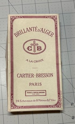 Vintage Original Box CARTIER-BRESSON Paris  Cotton Thread Red #77