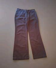 Lee Just Below The Waist Dark Brown Pants Women's 10M Button Pockets Workwear