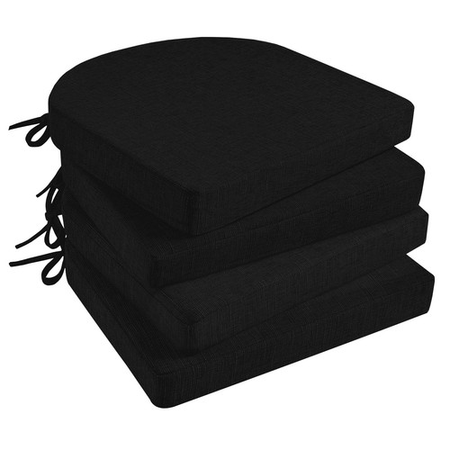 Chair Cushions for Dining Chairs 4 Pack, Kitchen Chair Cushions with Ties and...