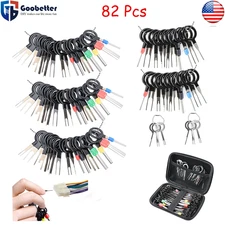 82Pcs Pin Ejector Wire Kit Car Terminal Removal Tool Extractor Connector Puller