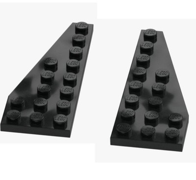 LEGO   wings 3x8 left & right black 50304 50305 new parts black plate