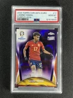 2024 Topps Chrome UEFA EURO Lamine Yamal #17 Purple Lava RC /175 PSA 10 GEM MT