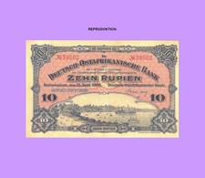 DEUTSCH   OSTAFRIKANISCHE  BANK  10 RUPIEN  1903  REPRODUKTION /KOPIE 615###