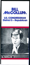 Bill McCollum for US Congress 1988 Florida FL #104