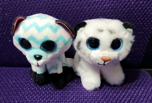3.5" Piper Puppy & Tundra Polar Bear Puppy Beanie Boo Teenie TY Beanie 2015