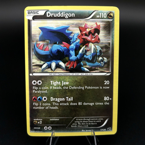 Druddigon 17/20 Holo Black & White Dragon Vault Pokemon Card