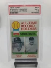 1979 Topps Baseball Strikeout Leaders Nolan Ryan / Walter Johnson #417 PSA 7.5