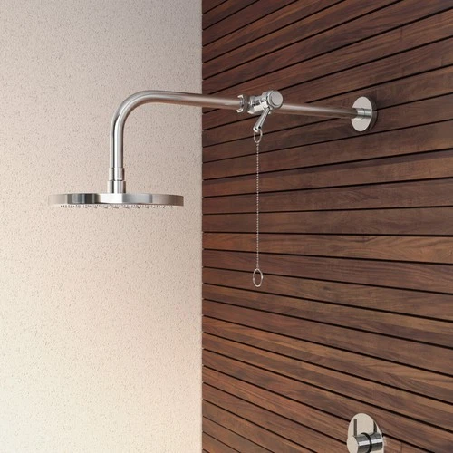 Jones Stephens S05100 Self-Closing Shower Valve - Chrome - Picture 2 of 3