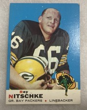 1969 Topps - Ray Nitschke #55 Green Bay Packers HOF Legend Ice Bowl MVP