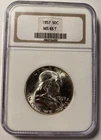 1957 Franklin Half Dollar NGC MS65 T Gen 8.0 Holder Not Toned