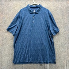 Hickey Freeman Polo Shirt Mens XXL Blue Golf Golfer Polyester Classic Patterned