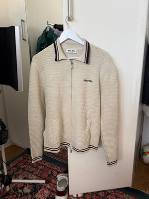 Miu Miu Zipper Jacke Beige NEU