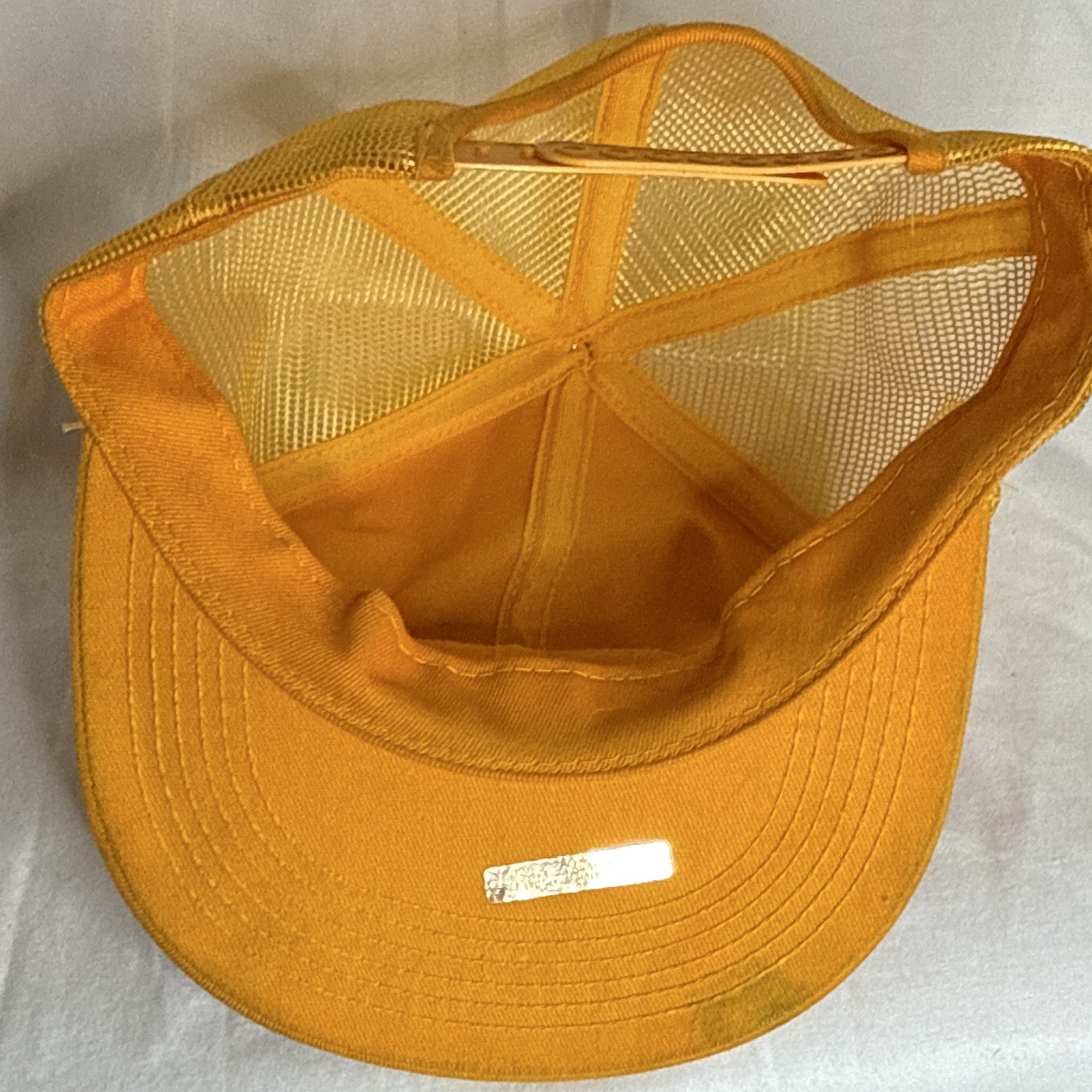 VTG CAT Diesel Power Logo Yellow Mesh Back Trucker Sn… - Gem