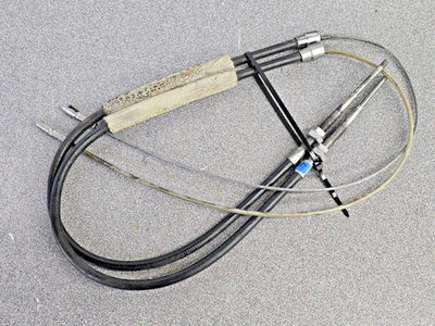 NICE PAIR ORIGINAL PORSCHE 911 912 912E PARKING HAND BRAKE CABLES 1969-77 #7