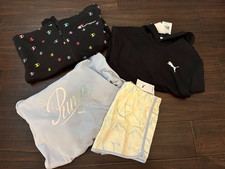 New Puma and Champion Girls Small Activewear Jackets Full Zip Sweatshirt Shorts