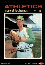 1971 Topps #84 Marcel Lachemann Athletics 5 - EX