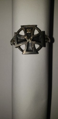 WWI German Ring Empire Iron Cross Imperial Crown - Kaiser Wilhelm 835