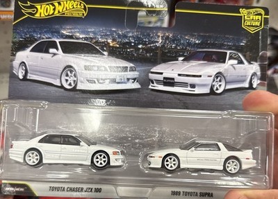 2026 Hot Wheels Premium Toyota Chaser JZX 100 1989 Toyota Supra 2 Pack NEW