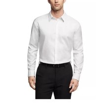 NEW Calvin Klein Men's M/ 15 15.5 White Active Performance Fit Dress Shirt