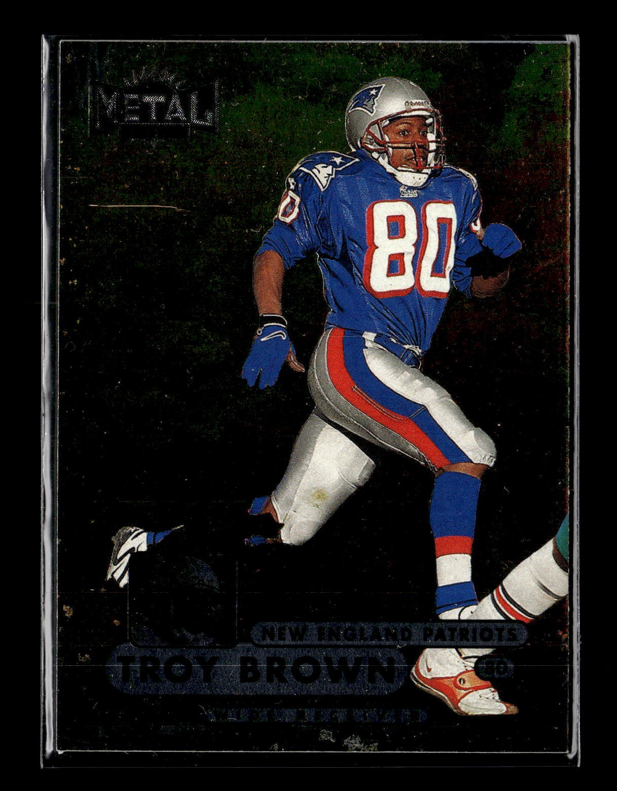 1998 Metal Universe #5 Troy Brown Card - NFL Football Card Scanned Single