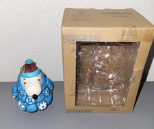 Jim Shore Peanuts Snoopy in Blue Puffer Jacket Mini Figurine 6013049 2023